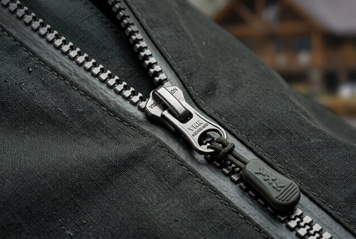 YKK AQUAGUARD Corrosion-Resistant Zipper for Fly Fishing Jackets