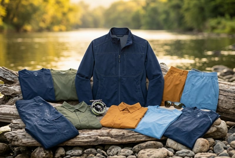 Outdoor lifestyle fishing clothing range