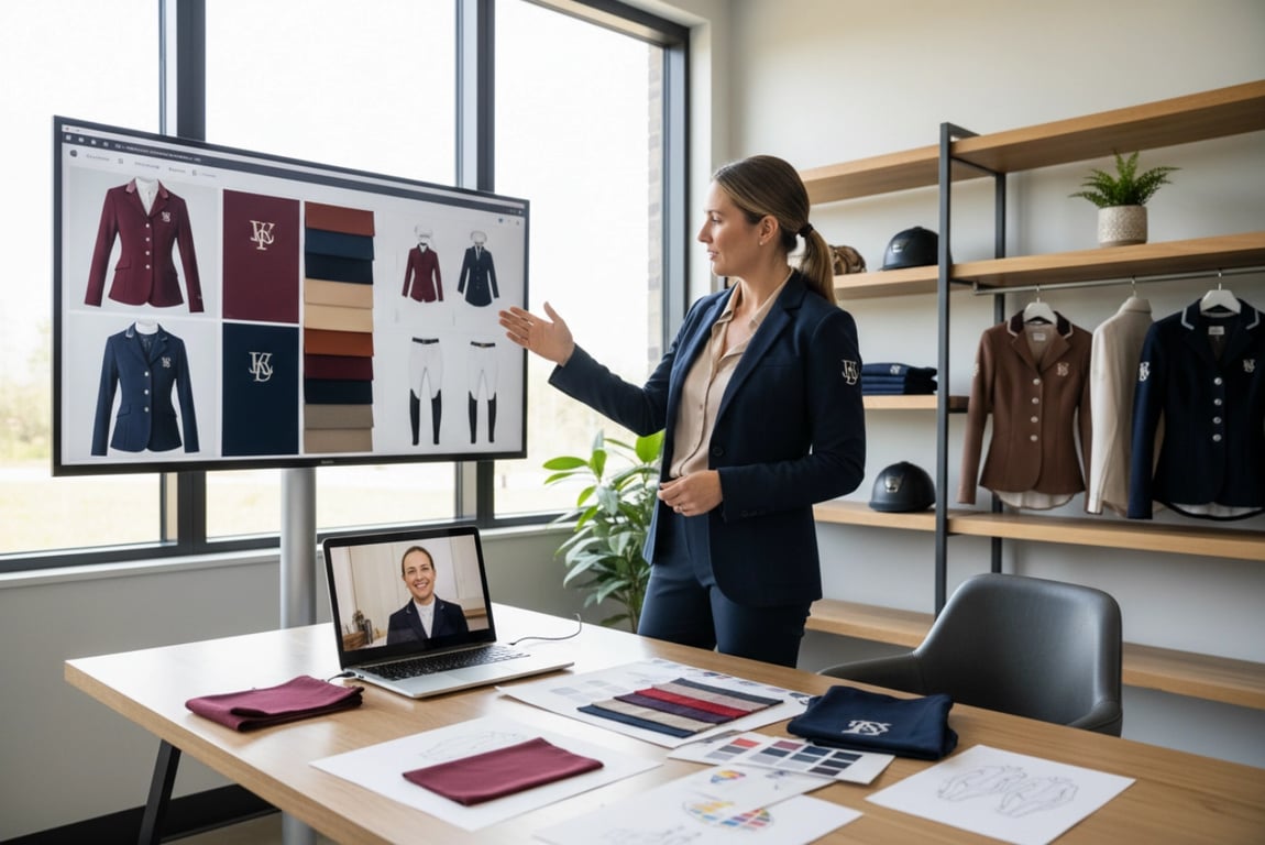 Design consultation video call with client