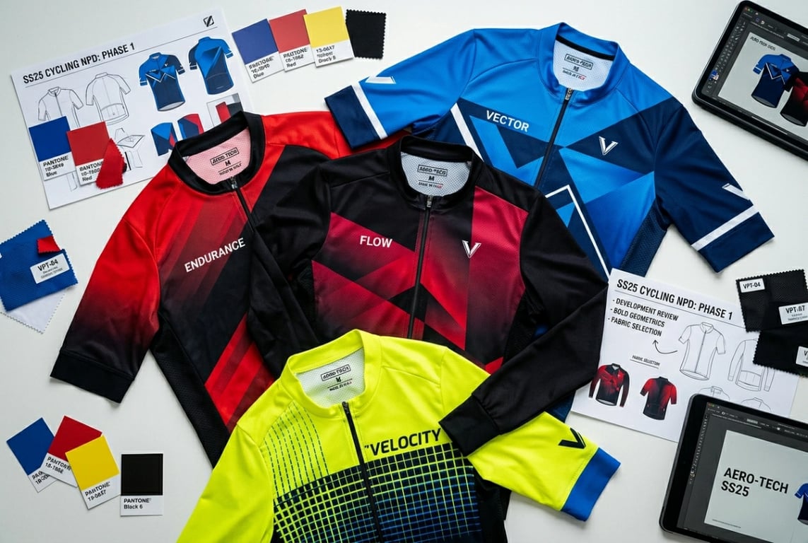 Seasonal cycling jersey new product development