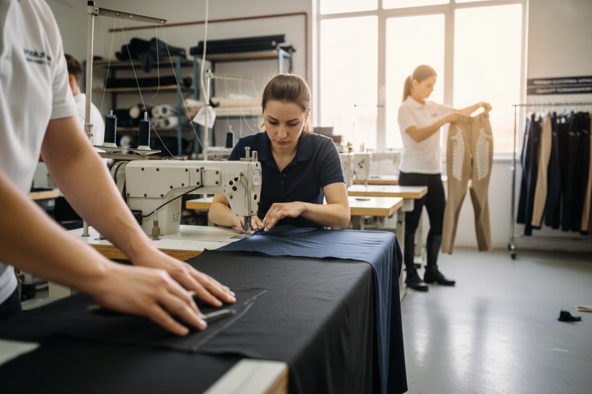 Watch our breeches manufacturing process
