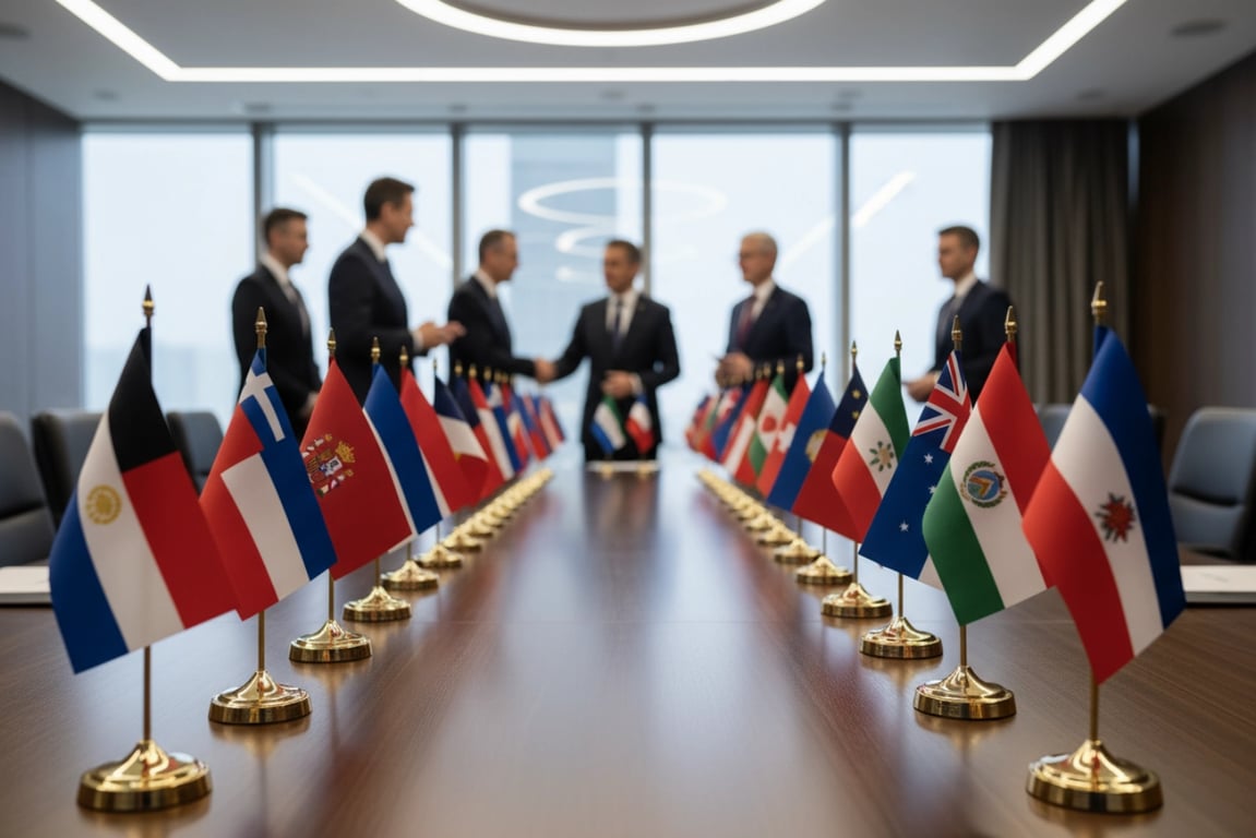 Event table flags for international conference - 200 country custom desk flags B2B supplier