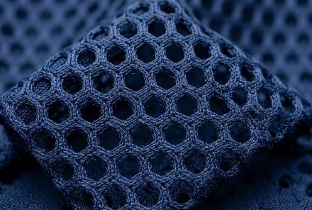 Navy breathable mesh fabric