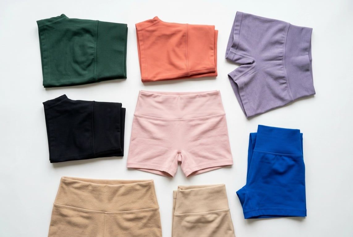 Yoga shorts color block design