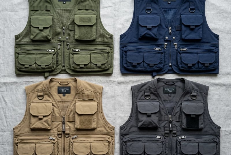Multi-pocket fishing vests