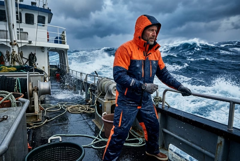 Deep sea offshore fishing apparel waterproof