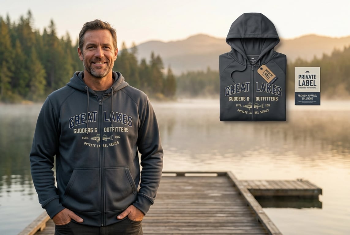 Private label fishing hoodie case study - North America