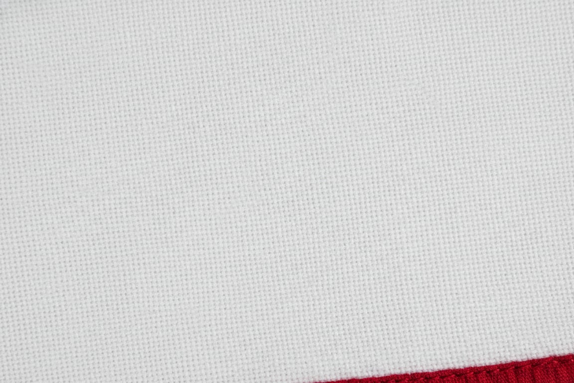 200g natural cotton flag fabric texture with 6-7 oz per yard weight, 100% biodegradable natural fiber, rich premium hand feel, ideal for embroidery and indoor ceremonial use