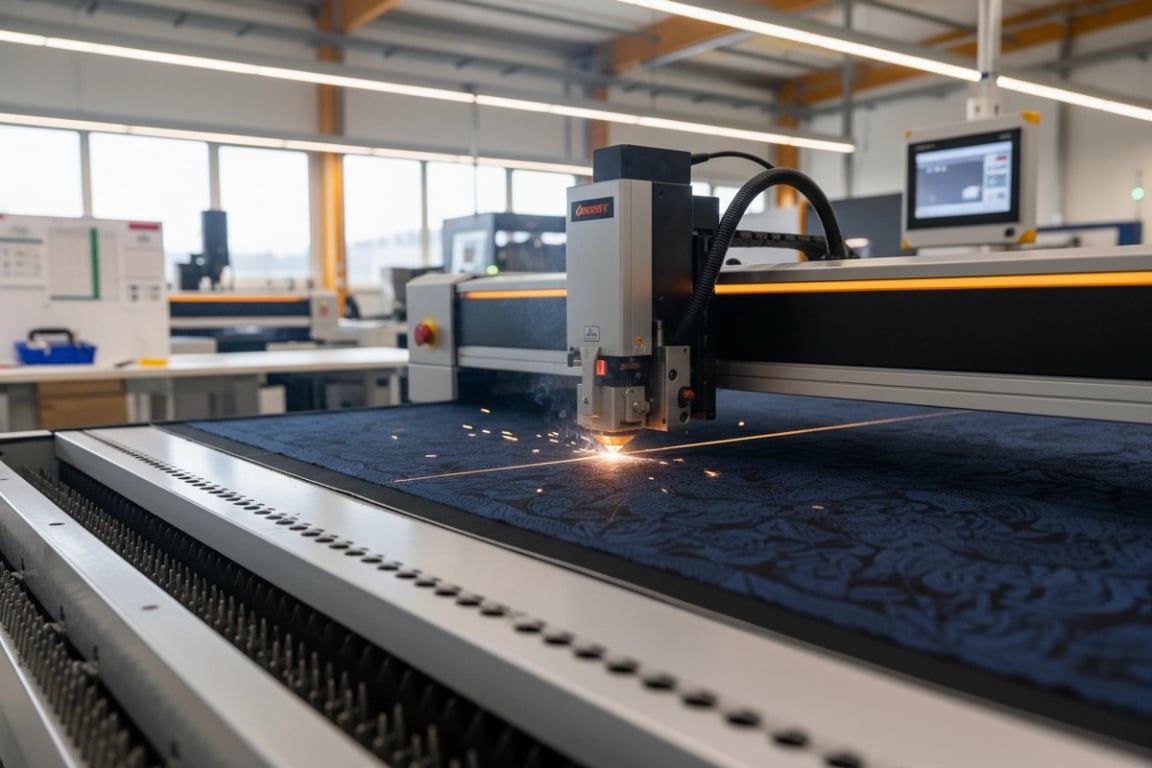 Laser cutting for bulk riding wear orders