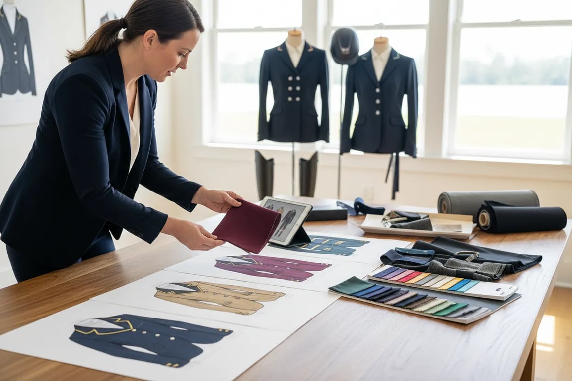 Design helper for custom equestrian uniforms