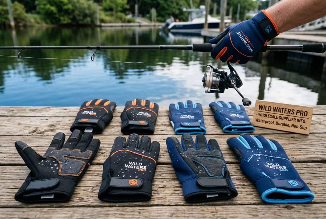 Waterproof fishing gloves wholesale supplier