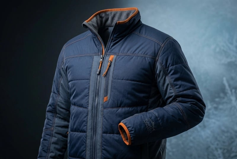 Insulated winter fishing jacket