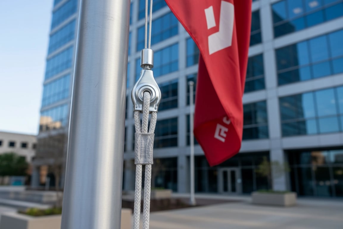 Corporate Building Flag Installation