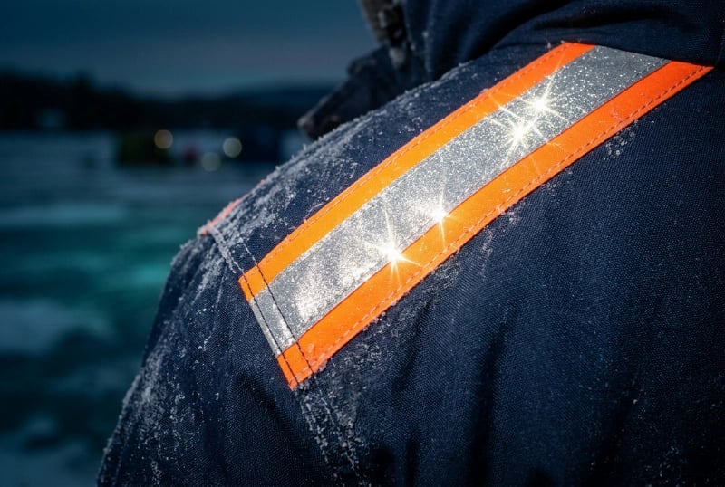 Reflective Safety Trim for Ice Fishing Safety Apparel