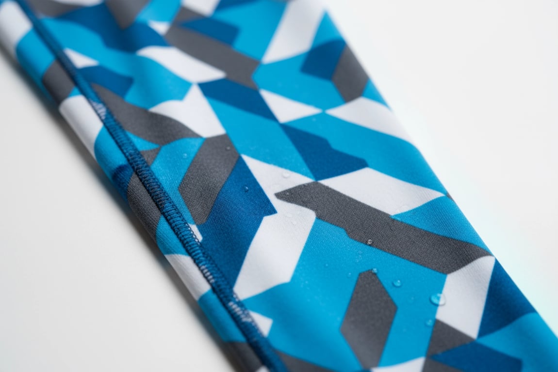 High-quality leggings printing detail close-up from wholesale manufacturer