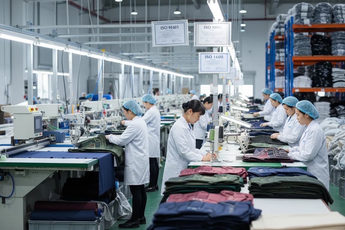 Equestrian vest production line in ISO certified factory