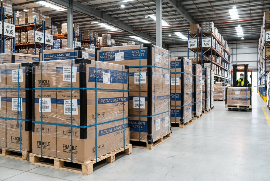 Bulk shipment pallets ready for export