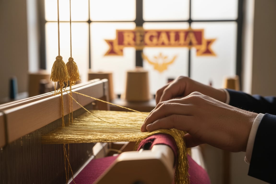 Hand-weaving Flag Fringe Craftsmanship Process - Professional bullion fringe manufacturing