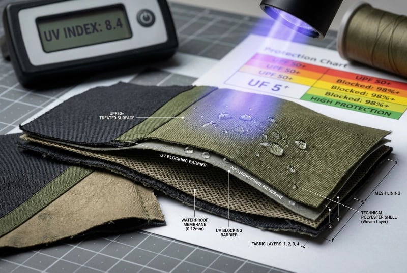 UPF50+ UV Blocking Fabric Treatment for Fishing Waders