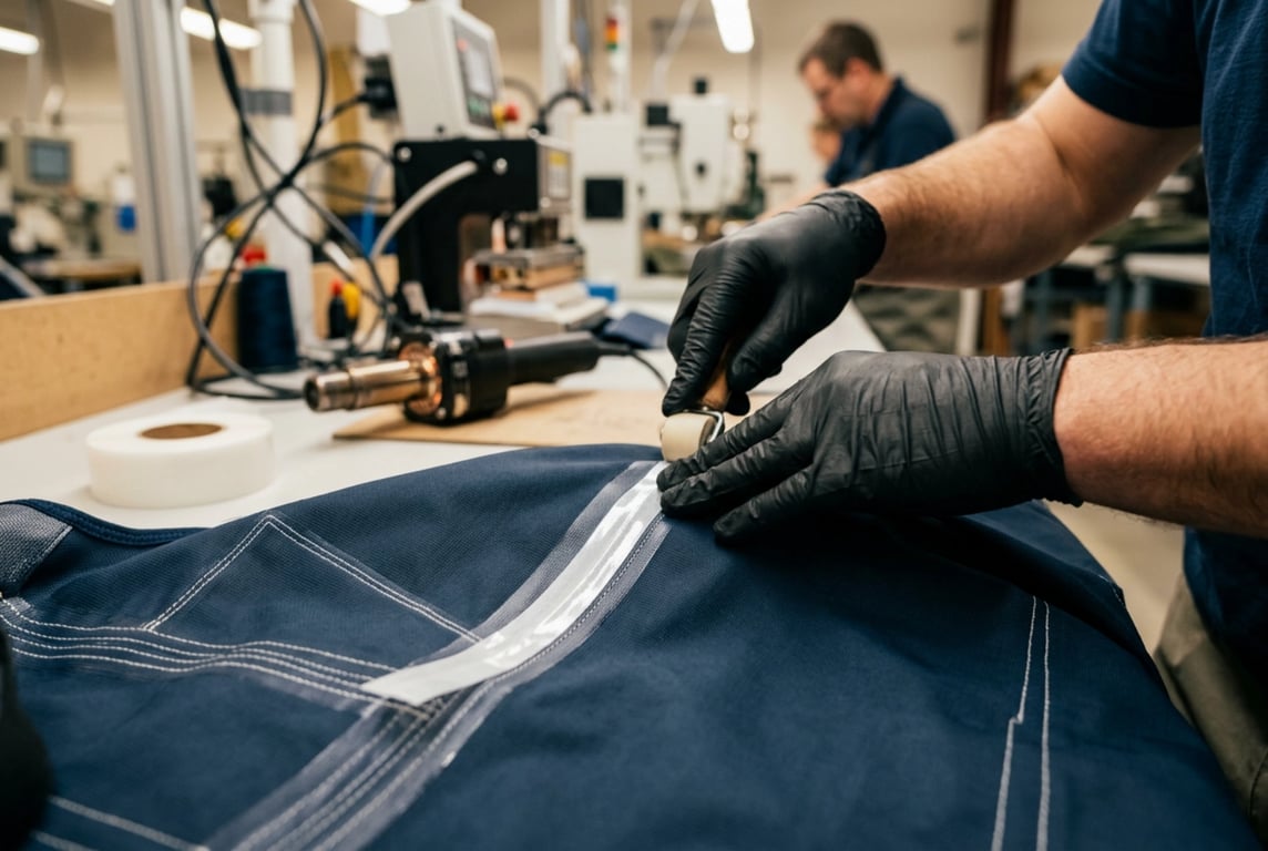 Waterproof Seam Sealing Technology - Hot Melt Tape Application on Fishing Waders