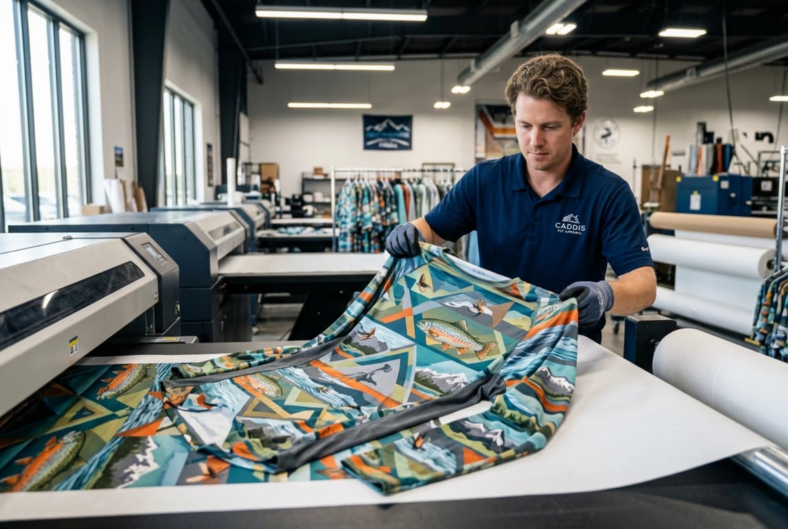 Dye Sublimation Printing for Custom Fly Fishing Shirts and Apparel