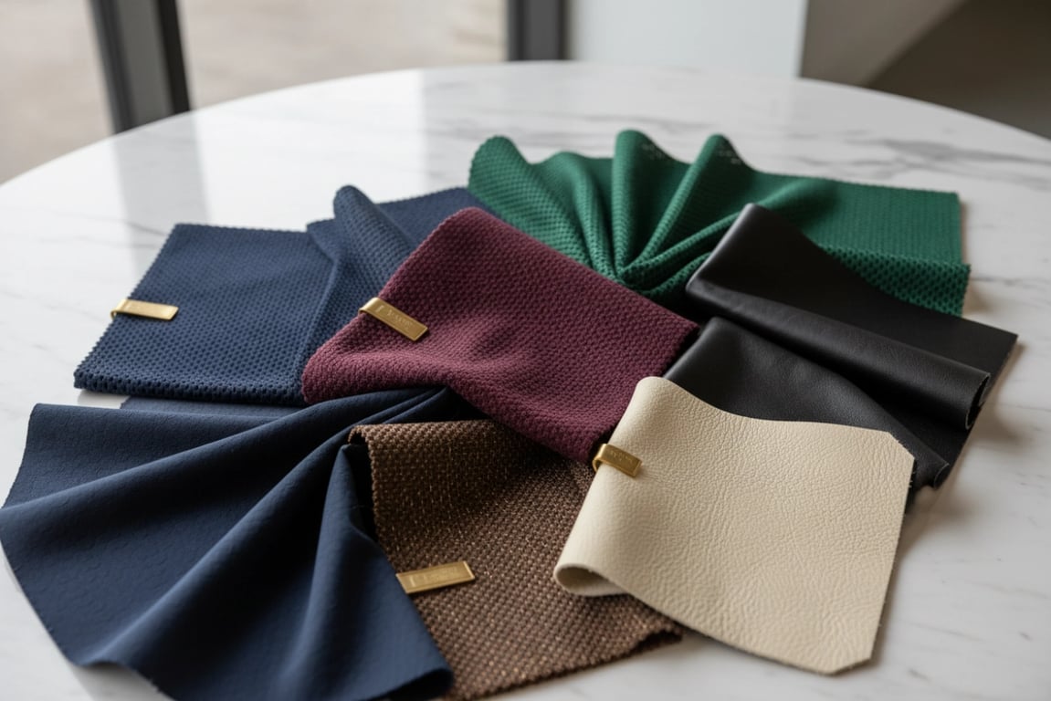 Premium fabric and material options