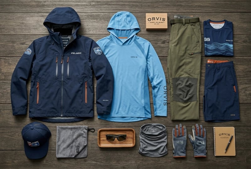 Full fishing apparel brand collection set