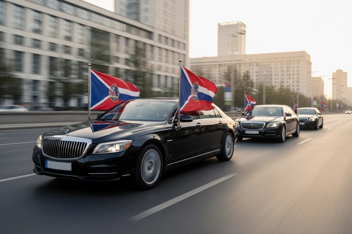 Diplomatic car flags manufacturer - custom car flags with double-sided printing for official motorcades