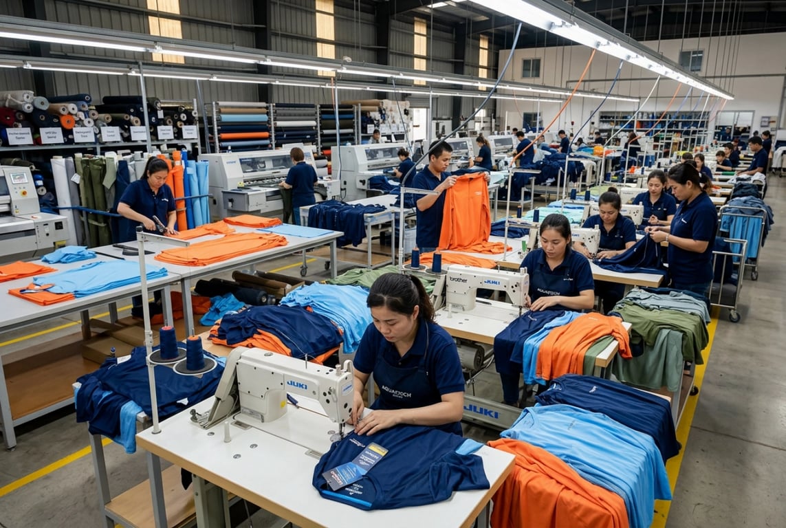 Runfish Apparel Factory Production Line