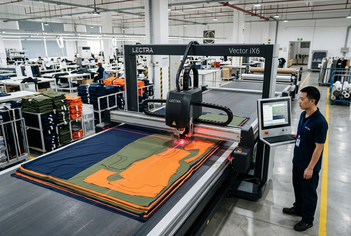 Precision Laser Cutting System - Lectra Vector iX6 at Runfish Factory