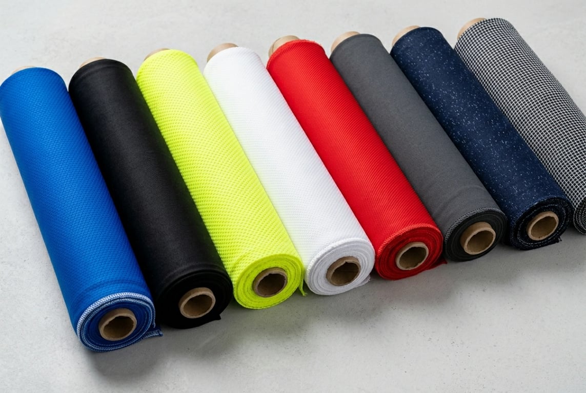 Common blended cycling apparel fabric rolls