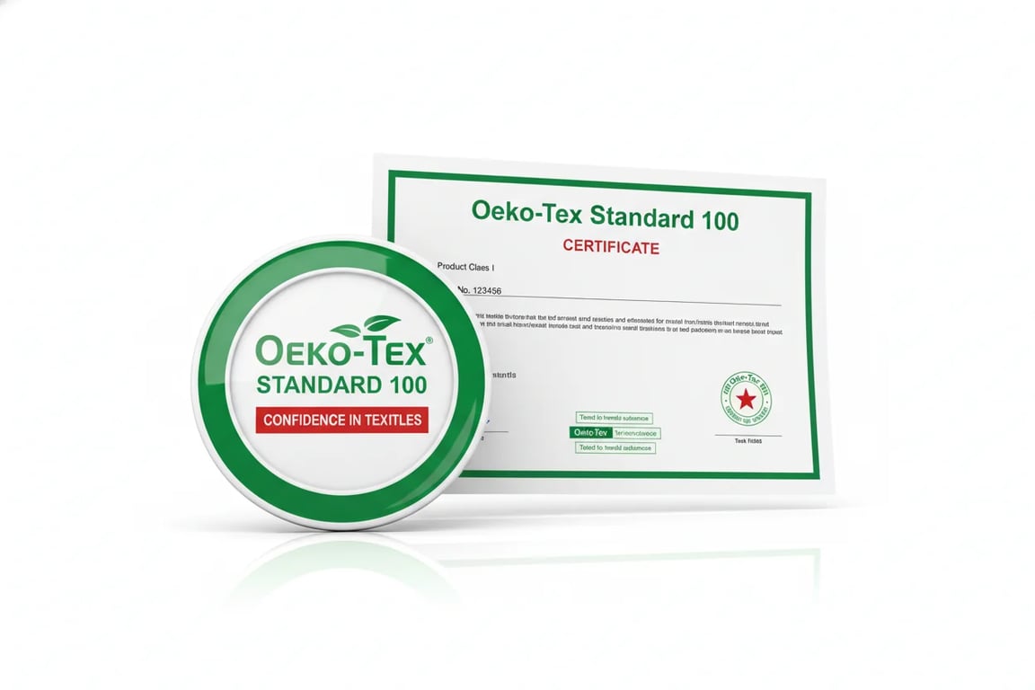 Oeko-Tex Standard 100 certification - eco-friendly textile materials free from harmful substances
