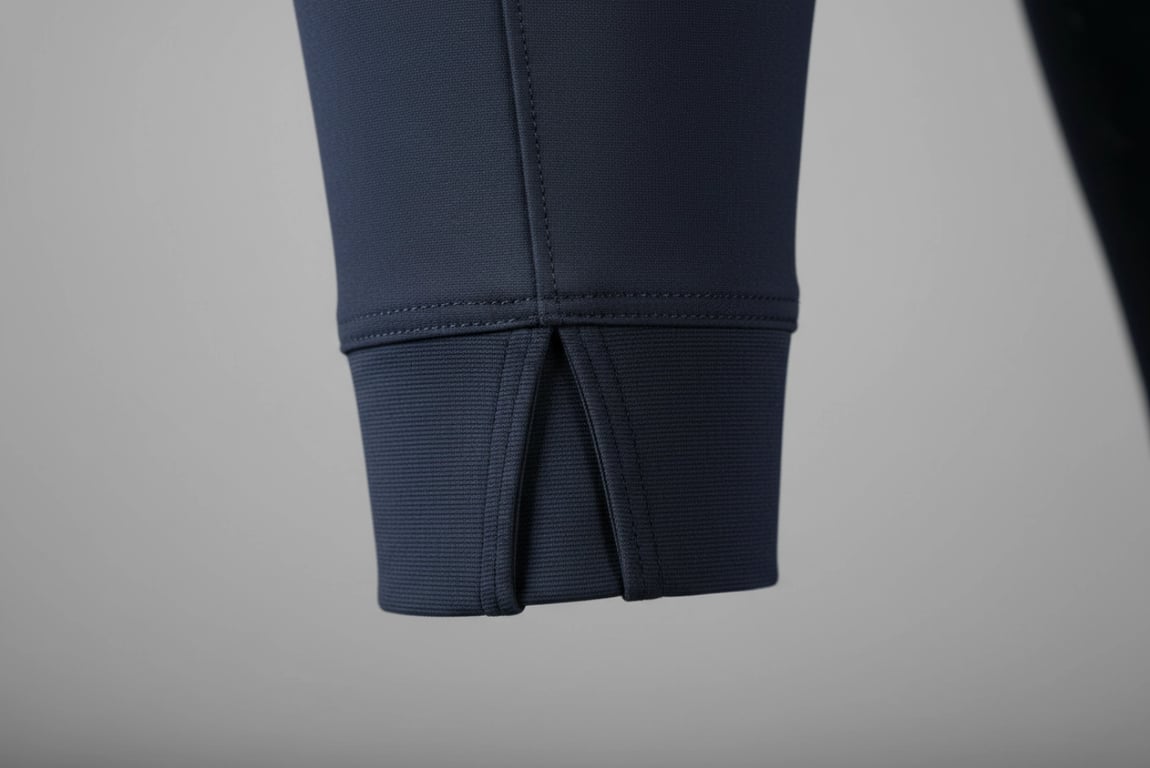 Elasticated ankle cuffs