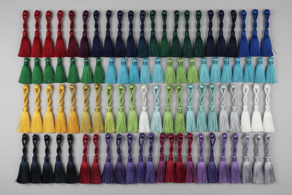 Flag Tassel Color Customization - 100+ Color Palette Samples