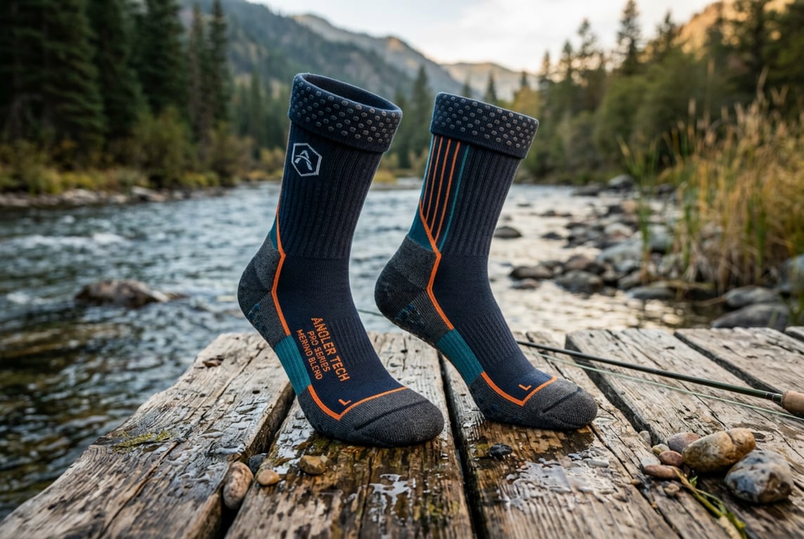 Professional fishing socks for anglers in demanding environments