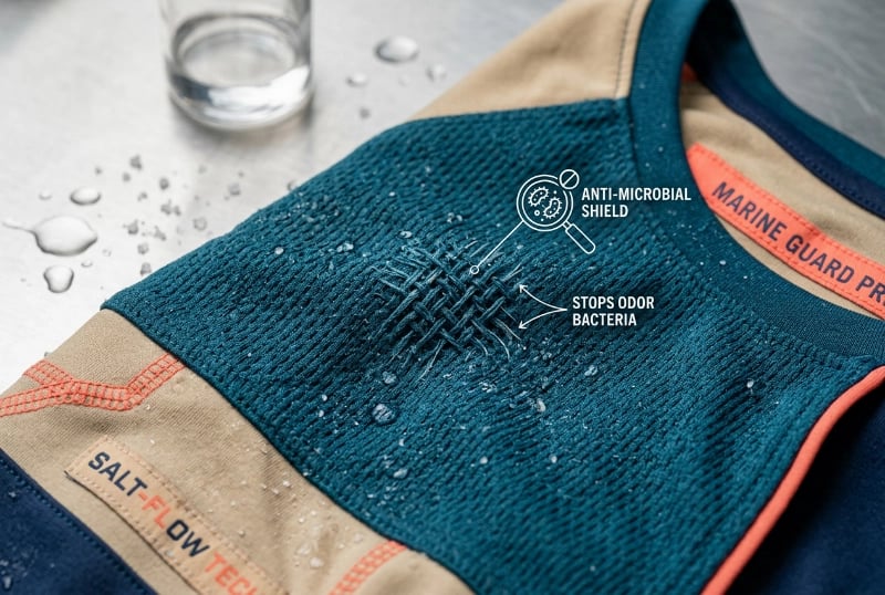 Anti-Microbial Treatment for Fishing Apparel