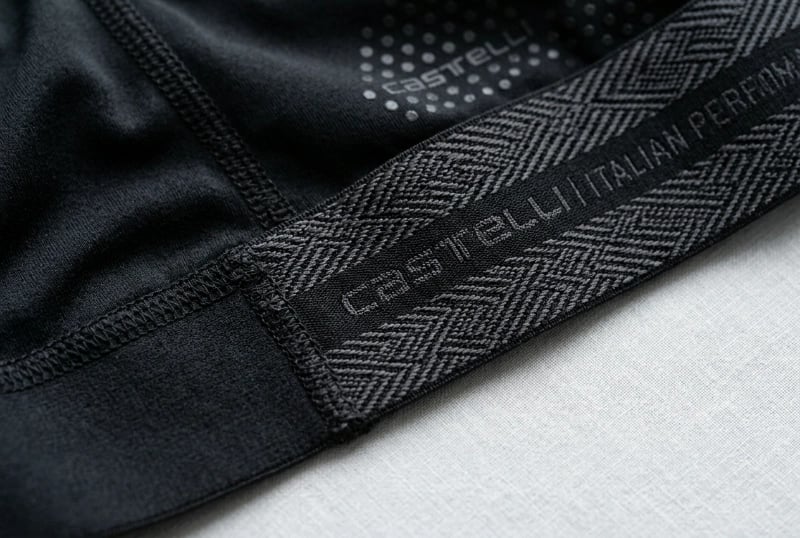 Italian elastic waistband + silicone hem gripper