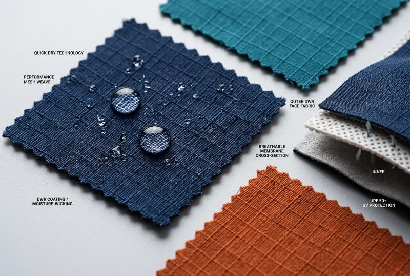 Quick-Dry Moisture Management Fabric Technology