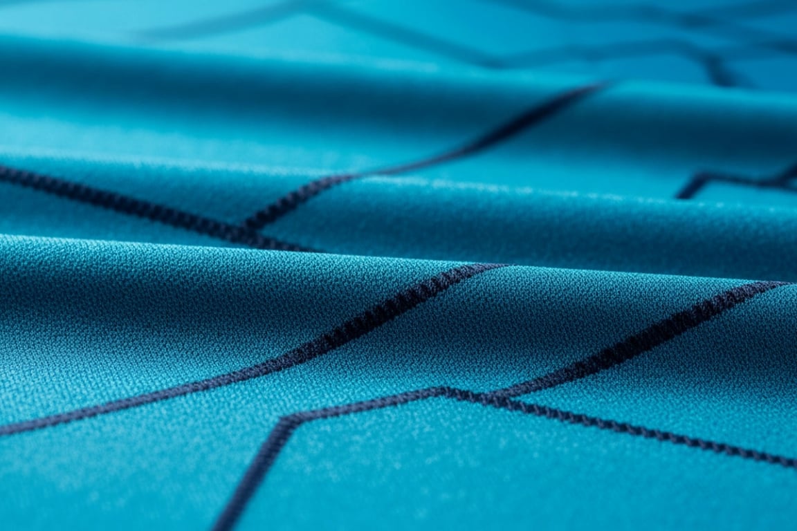 Premium custom athletic wear Germany - luxury fabric detail from German sportswear factory