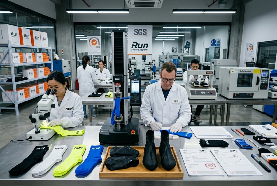 Run Cycling Apparel — 4-Stage QC + SGS Lab Testing
