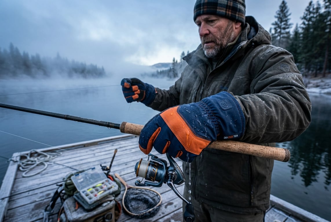 US outdoor retailer waterproof winter fishing gloves case study