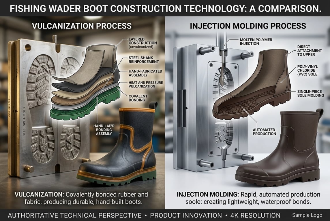 Boot Construction Technology - Injection Molding and Vulcanization Process