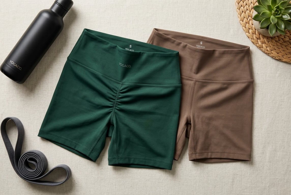 Short inseam biker shorts