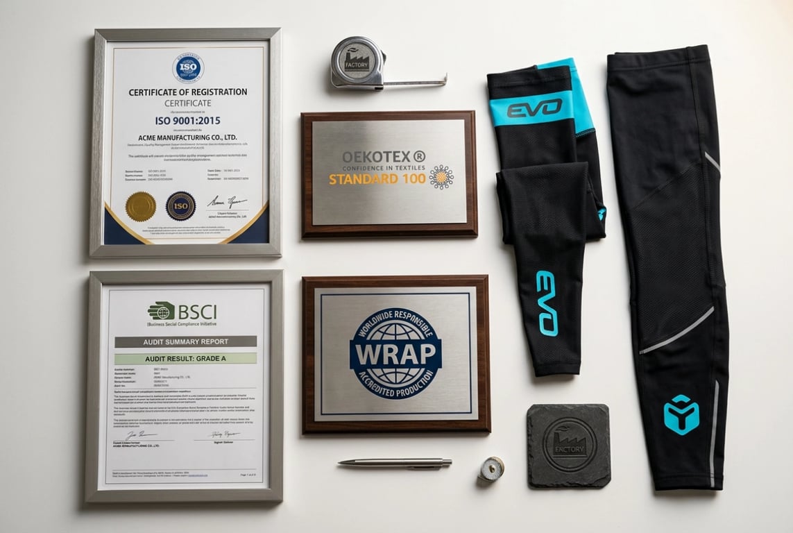 Factory certifications ISO 9001 BSCI audit