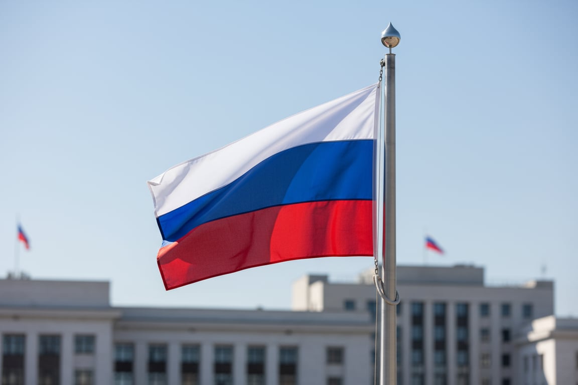 Custom Russia national flag white blue red stripes - government grade manufacturing