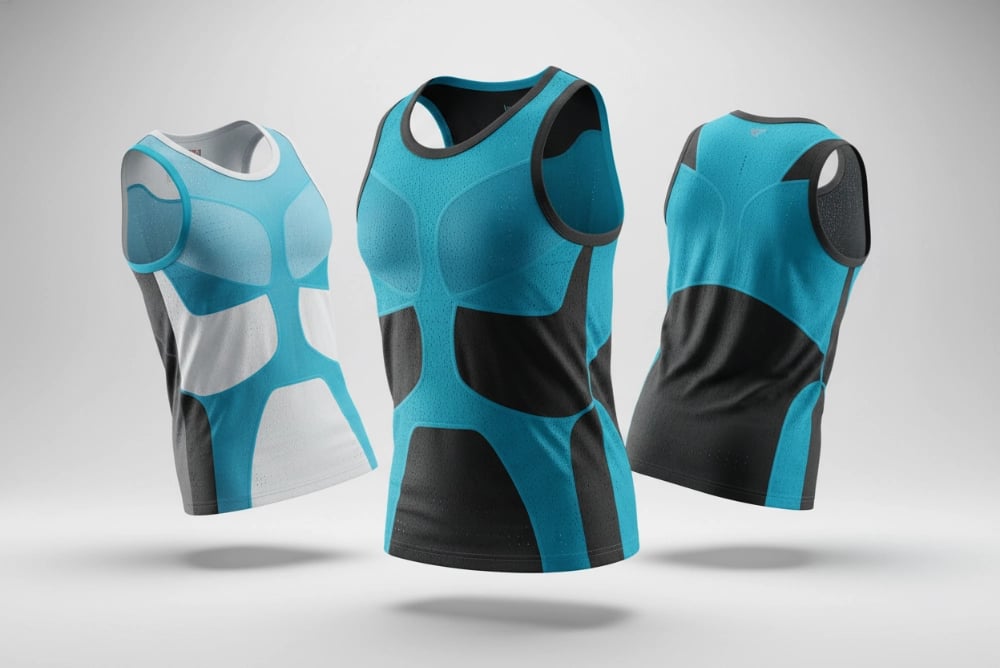 Training tank tops with maximum airflow for practice sessions