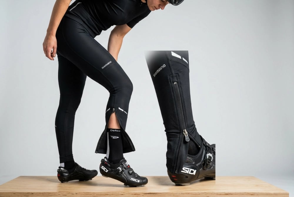 Zip Ankle Easy Wear Bib Tights