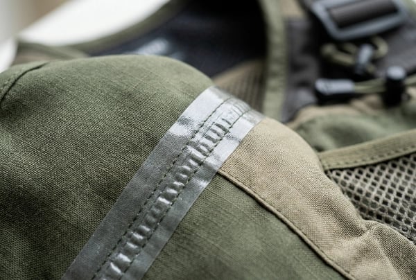 Seam sealing technology with heat-pressed waterproof tape