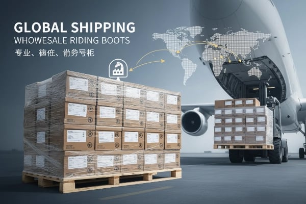 Global shipping for wholesale riding boots orders