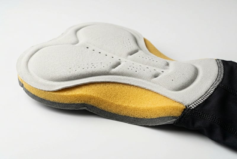 Multi-density chamois pad